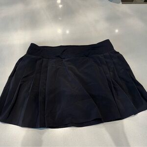 Lululemon Women's Side- Pleat High-Rise Tennis Skirt in Black Size 10
